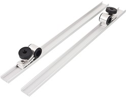 NOA Verstelbare zonnepaneelhouder compleet voor railing 25 mm - 650 mm lang - set van 2