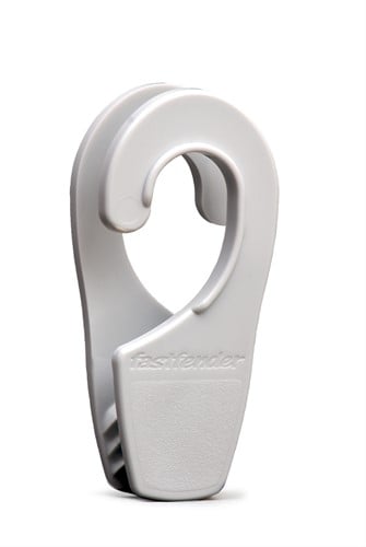 Fastfender 25 stootwilklem - 25 mm - per 2 stuks - wit