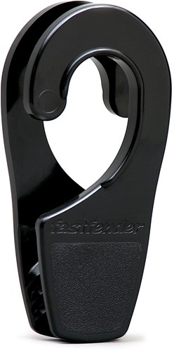 Fastfender 25 stootwilklem - 25 mm - per 2 stuks - zwart