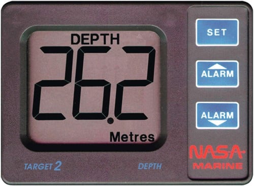 Nasa Target Dieptemeter met alarm signaal - weergave 0,8 tot 100 meter