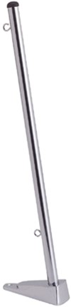 F&S Vlaggenstok Chroom - 50 cm - Dekmontage