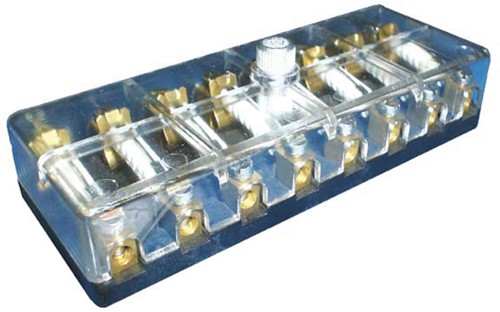 Zekeringdoos - 8-polig - 120 x 45 x 33 mm