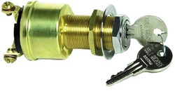 Cole Hersee contactslot aan/uit/start - inbouwdiameter 20 mm - 6-36V