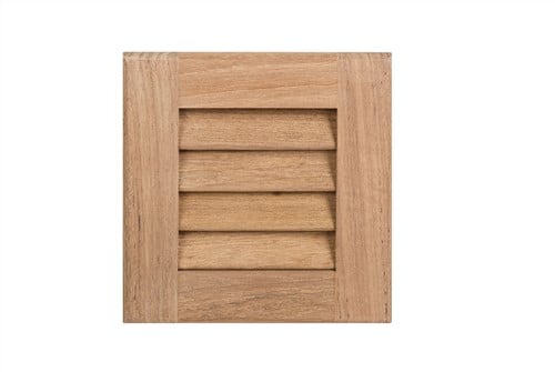 Teak Inbouw ventilatierooster - 14x11,5 cm
