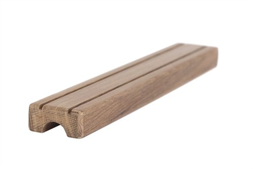 ARC Teak Zwemtraptrede 30 cm lang, hol voor buis 2.5 cm