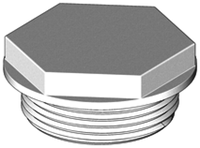 TruDesign plug - 1 1/2 inch - wit