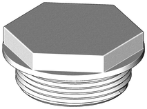 TruDesign plug - 1 1/2 inch - wit