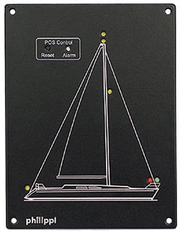 Philippi POS102 Zeilboot paneel - 110 x 145 mm - 12/24V