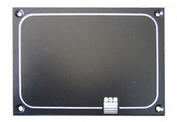 ASA Blindplaat - 80 x 110 mm - Zwart - aluminium