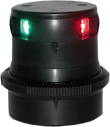 Aqua Signal AS34 Led Driekleurlamp - zwart- LED Navigatieverlichting