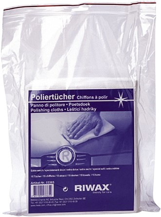 Riwax Poetsdoeken - 15 stuks - extra zacht - niet krassend