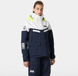 Helly Hansen Coastal zeilpak Pier Dames – Navy set: Jack - broek - fleece - tas