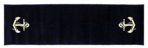 XL Marine bootmat blauw anker - 45 x 150 cm