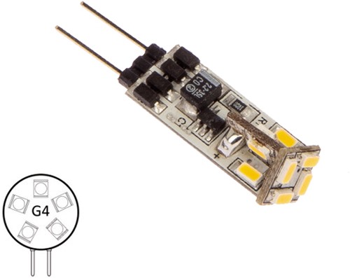 NauticLED  G4 10-30VDC 0,8/8W WW