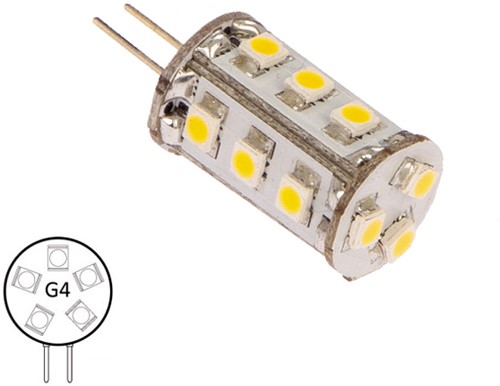 NauticLED  G4 10-35VDC 1,4/15W WW 10X25