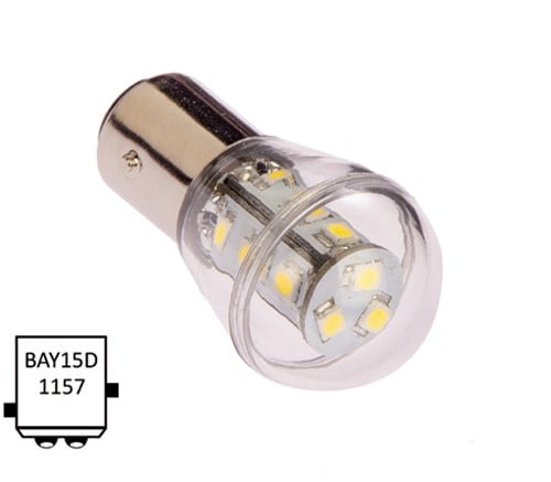 NauticLED  BaY15D 10-30VDC 1.2/10W wit
