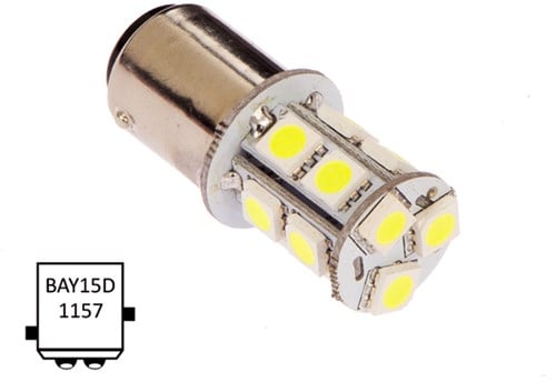 NauticLED  Bay15D 10-16VDC 2.2/20W wit