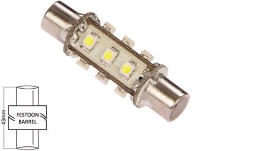 NauticLED  BS43 AS 10-30VDC 1.2/10W wit