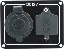 AAA paneel USB aansluiting en 12V contact