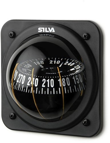 Silva100P kompas voor inbouw - liggend, onder een hoek of staande inbouw mogelijk