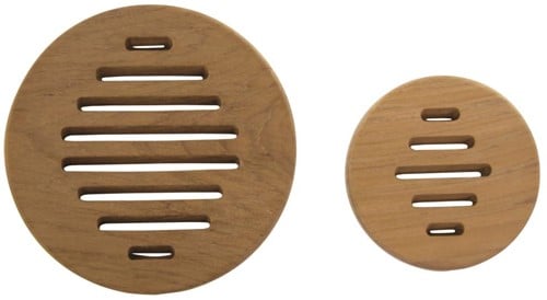 Teak Ventilatierooster Rond - ø 15 cm