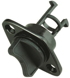 Nylon lensplug wit 25.4mm Dia. x 50.8mm