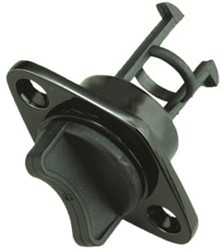 Nylon lensplug zwart 25.4mm Dia. x 50.8mm