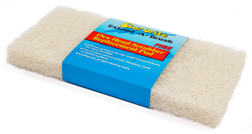 StarBrite Scrub pad - wit - zacht - 23 cm lang