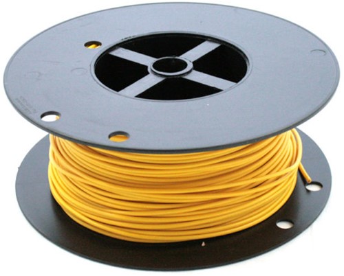 Dunwandige laagspanning bedradingskabel - Geel - 0,75 mm²