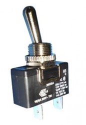 Tuimelschakelaar on-off - chroom - max 10A - diameter 12 mm