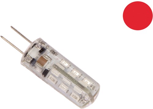 NauticLED  IP65 G4, 10-36V, 1,5/10W, 9X25 RED