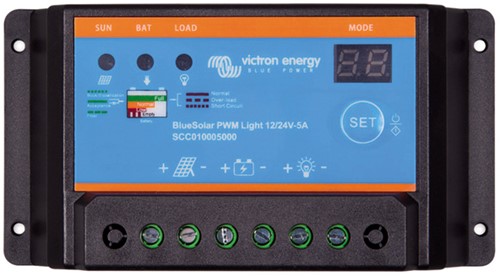 Victron BlueSolar PWM-Light 12/24V-5A laadregelaar