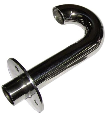 RVS Zwanenhals - 21 mm uitwendig - dekdoorvoer