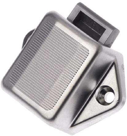 Drukknop Slot - Chroom - Kunststof Huis - 50 x 30 mm (exclusief knop en ring)