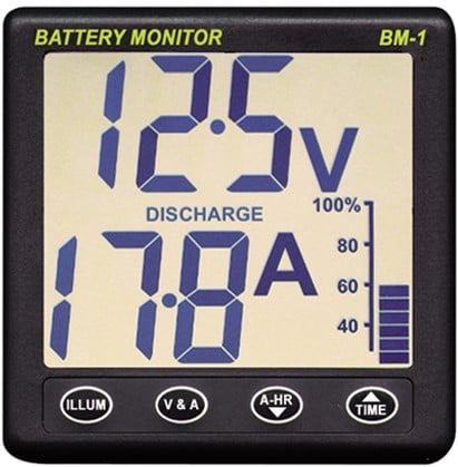 Nasa Battery monitor BM-2 - 12 V - 200 A Shunt - 2e aansluiting voor startaccu (alleen voltage)