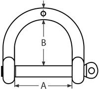Boat Vision RVS A4 D-sluiting breed - 5 x 25 x 20 mm - breeklast 750 kg-2