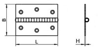 Boat Vision Scharnier 40 x 40 x 1.5 mm.-2