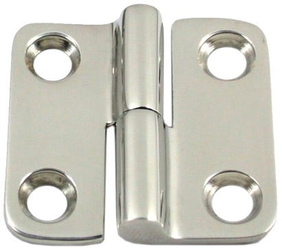 Boat Vision  Paumelle gegoten RVS 316 rechts. 37x37x2.6mm