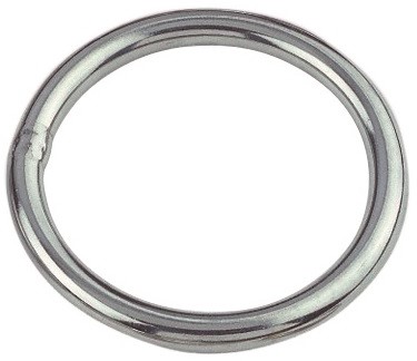 Gelaste RVS A4 ring - Ø 3 mm - inwendig 20 mm