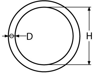 Gelaste RVS A4 ring - Ø 3 mm - inwendig 20 mm-2