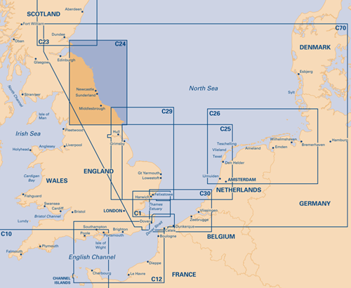 Imray kaart - C24 Flamborough Head to Fife Ness-2