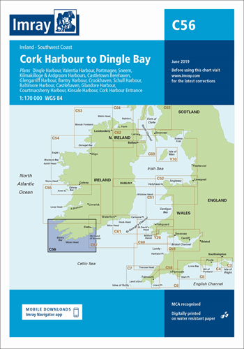 Imray kaart - C56 Cork Harbour to Dingle Bay