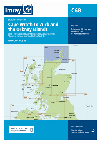 Imray kaart - C68 Cape Wrath to Wick and Isle of Lewis