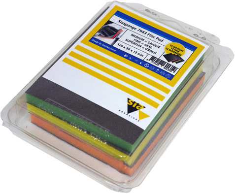 SiaSponge 7983 Flex Pad 98x120mm - 1x Medium, 1x Fine en  1x S-Fine