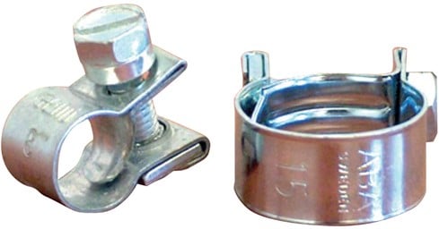 RVS Mini slangklem 14 mm