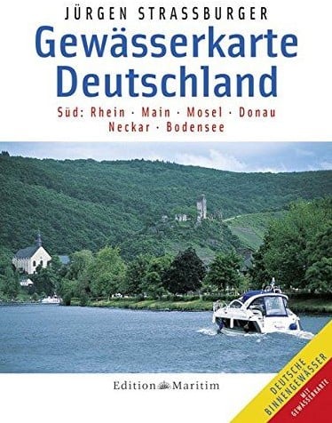Kaart Duitsland Sud Rhein-Main-Mosel-Donau-Neckar-Bodensee