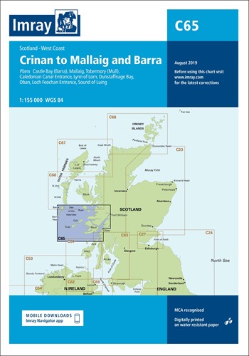 Imray kaart - C65 Crinan to Mallaig and Barra