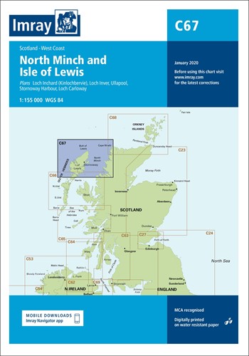 Imray kaart - C67 North Minch and Isle of Lewis