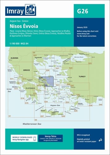 Imray kaart - G26 Nisos Evvola