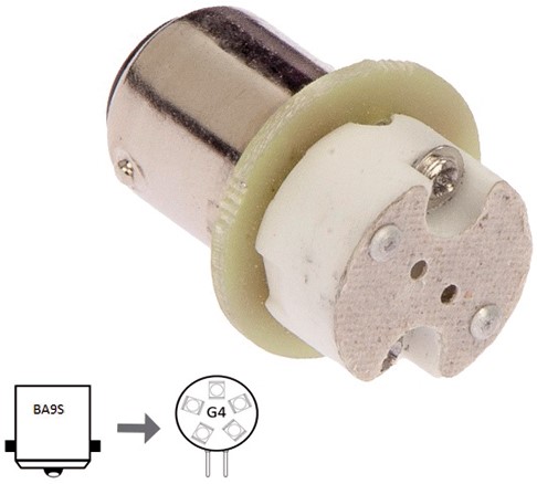 NauticLED  Adaptor Ba9S to G4